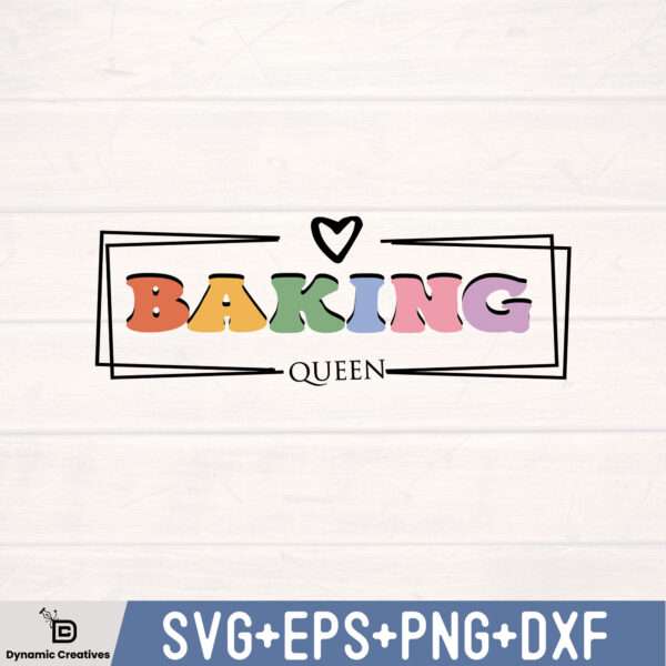 BAKING QUEEN SVG DESIGN