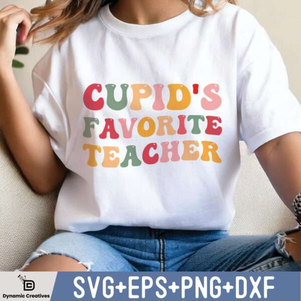 Cupid’s Favorite Teacher Valentine’s Day SVG, Gift For Teachers Cupid’s Favorite