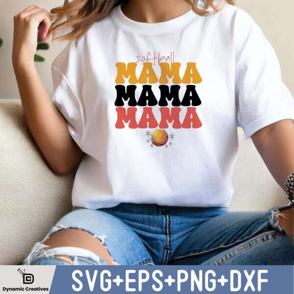 SOFTBALL MAMA SVG DESIGN